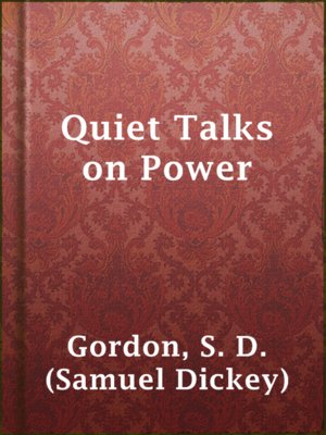 Quiet Talks on Power - ebook